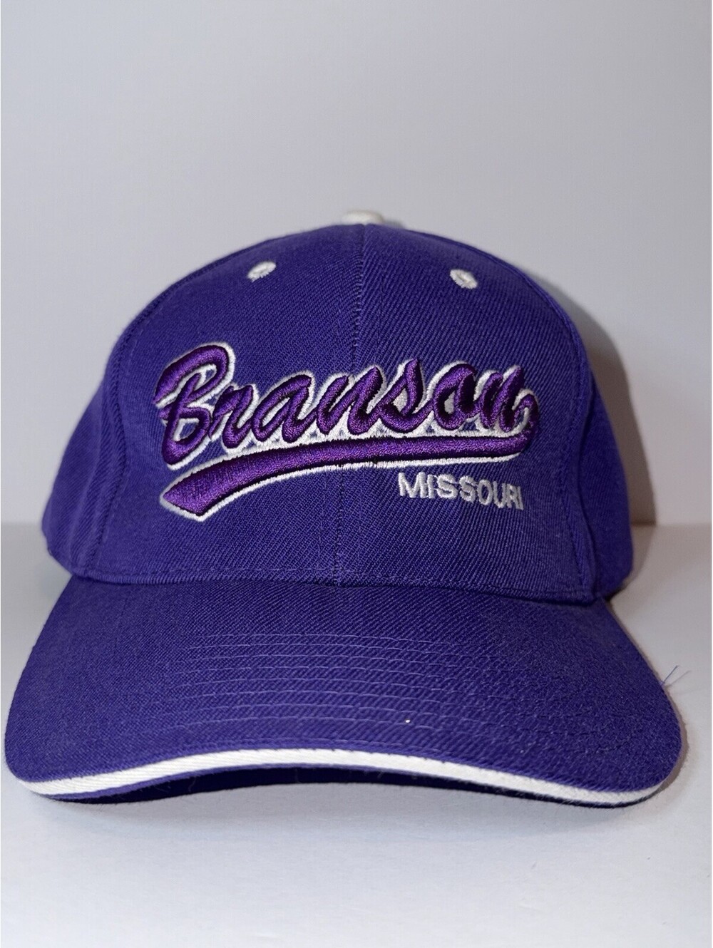 Branson Missouri Purple Embroidered Baseball Cap City Hunter Adjustable Hat